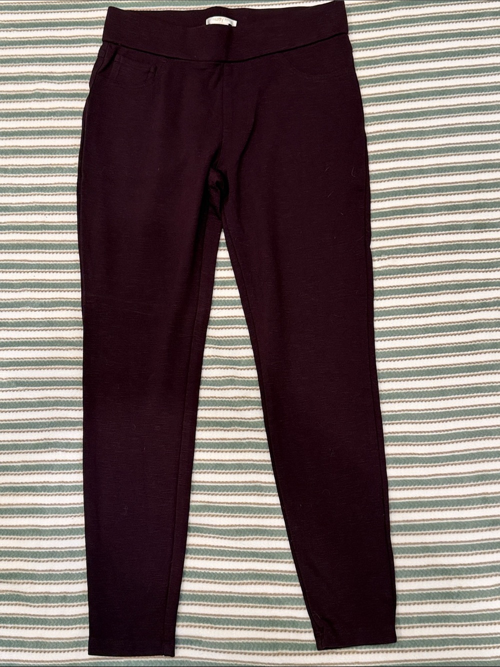 Matty M Women’s Plum Pull-On Ponte Pants